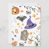 Spooky Ghost Halloween Party Kaart (Achterkant)