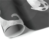 Spooky Ghost Halloween Party Wrapping Paper Cadeaupapier (Rol Hoek)
