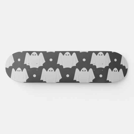Spooky Ghost Halloween Persoonlijk Skateboard (Horizontaal)