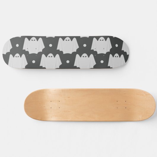 Spooky Ghost Halloween Persoonlijk Skateboard (Horizontaal)