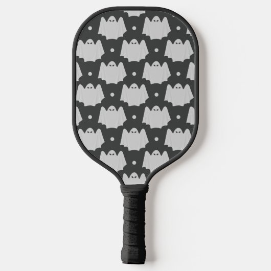 Spooky Ghost Halloween Pickleball Paddle (Achterkant)