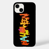 Spooky Ghost Halloween Print Design Iphone Case (Achterkant)
