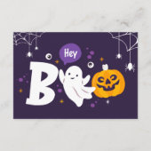 Spooky Ghost Halloween Small Business Bedankt (Achterkant)