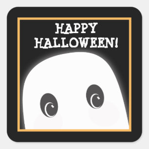 Spooky Ghost Halloween Sticker