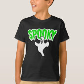 Spooky Ghost Halloween T-shirt (Voorkant)