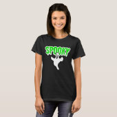 Spooky Ghost Halloween T-shirt (Voorkant volledig)