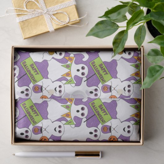 Spooky Ghost Halloween Tissuepapier (Geschenk)