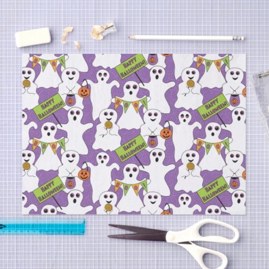 Spooky Ghost Halloween Tissuepapier (Craft)