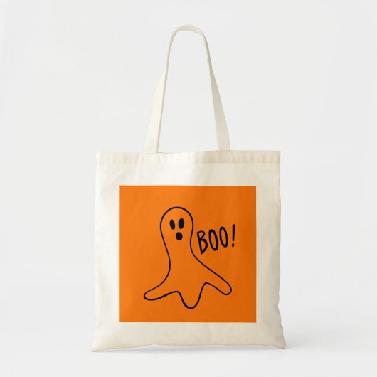 Spooky Ghost Halloween Trick or treat 4Timmy Tote Bag (Voorkant)