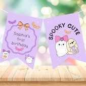 Spooky Ghost Halloween Verjaardag Bunting Flags Vlaggetjes