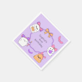 Spooky Ghost Halloween Verjaardag Servet (Hoek)