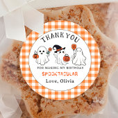 Spooky Ghost Halloween verjaardagsfeestje Sticker