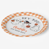 Spooky Ghost Halloween Verjaardagspapier Bord (Gekanteld)