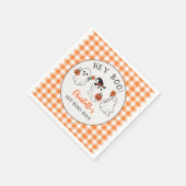 Spooky Ghost Halloween Verjaardagspapier Servet (Hoek)