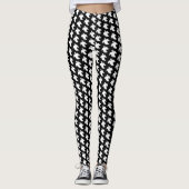 Spooky Ghost Happy Halloween Trick or treat Design Leggings (Voorkant)