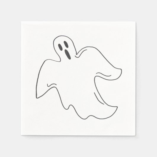 Spooky Ghost Happy Halloween Trick or treat Design Servet (Voorkant)