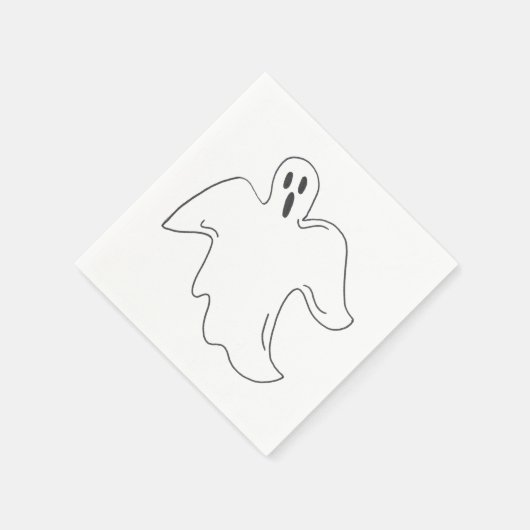 Spooky Ghost Happy Halloween Trick or treat Design Servet (Hoek)