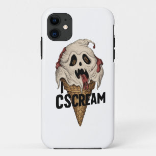 Spooky Ghost Ice Cream "Ik schreeuw" Case-Mate iPhone Case