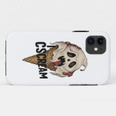 Spooky Ghost Ice Cream "Ik schreeuw" Case-Mate iPhone Case (Achterkant (horizontaal))