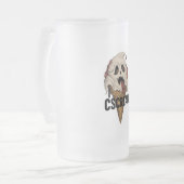 Spooky Ghost Ice Cream "Ik schreeuw" Matglas Bierpul (Voorkant links)