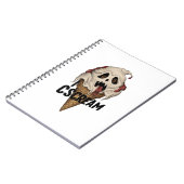 Spooky Ghost Ice Cream "Ik schreeuw" Notitieboek (Linkerzijde)