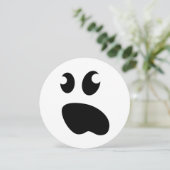 Spooky Ghost kind's Halloween Verjaardagsfeest Kaart (Staand voorkant)