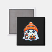 Spooky Ghost Mannen Halloween Magneet (Voorkant / Achterkant)