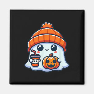 Spooky Ghost Mannen Halloween Magneet