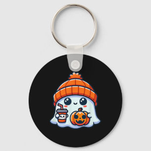 Spooky Ghost Mannen Halloween Sleutelhanger