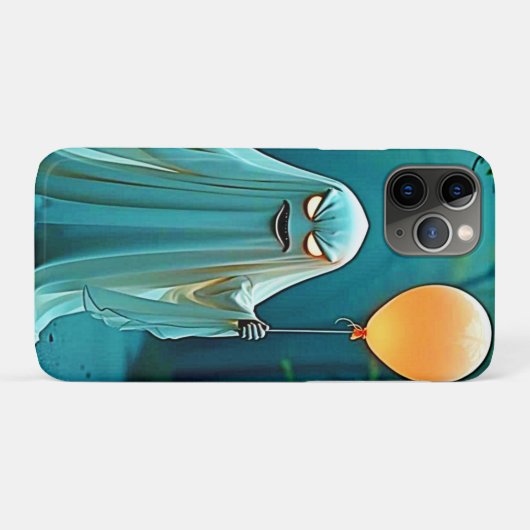 Spooky Ghost met griezelige ballon Case-Mate iPhone Case (Achterkant (horizontaal))
