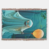 Spooky Ghost met griezelige ballon Deken (Voorkant)