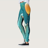 Spooky Ghost met griezelige ballon Leggings (Links)