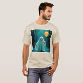Spooky Ghost met griezelige ballon T-shirt (Voorkant volledig)