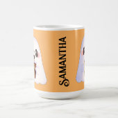 Spooky Ghost Met Iced Coffee Koffiemok (Center)