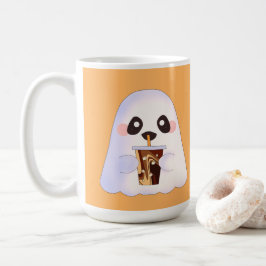 Spooky Ghost Met Iced Coffee Koffiemok