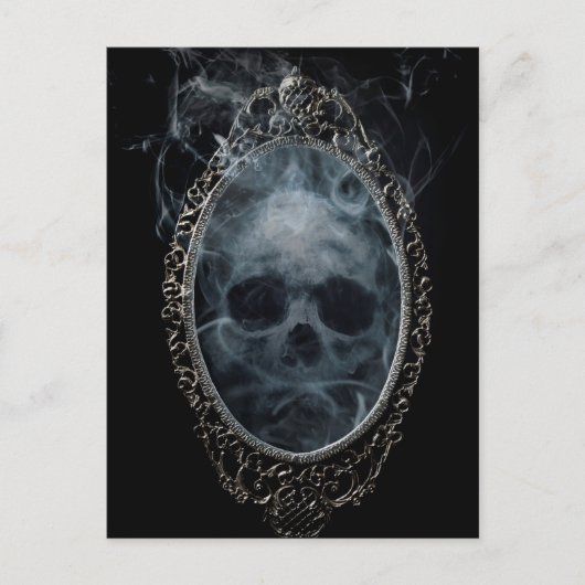 Spooky Ghost Mirror Halloween   Briefkaart (Voorkant)