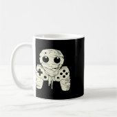 Spooky Ghost Mummy Gaming Controller Halloween Gam Koffiemok (Links)