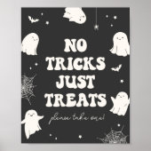 Spooky Ghost No Tricks behandelt alleen het Hallow Poster (Voorkant)