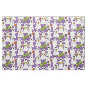 Spooky Ghost op Paarse Halloween Pattern Stof (Fat Quarter)