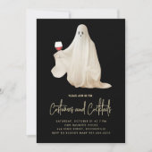 Spooky Ghost Party Halloween Uitnodiging (Voorkant)