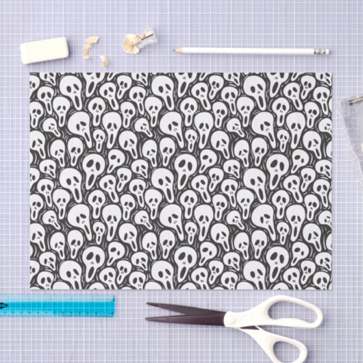 Spooky Ghost Pattern Tissuepapier (Craft)