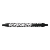 Spooky Ghost Pattern Zwarte Inkt Pen (Achterkant)