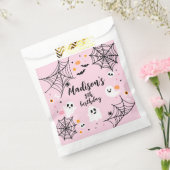 Spooky Ghost Pink Halloween Bedankzakje (Gezegeld)