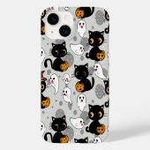 Spooky Ghost Pumpkin Paws Case-Mate iPhone Case (Achterkant)