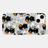 Spooky Ghost Pumpkin Paws Case-Mate iPhone Case (Achterkant (horizontaal))