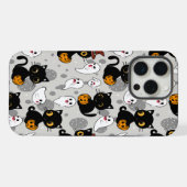 Spooky Ghost Pumpkin Paws iPhone Hoesje (Achterkant horizontaal)