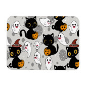 Spooky Ghost Pumpkin Paws Magneet (Horizontaal)