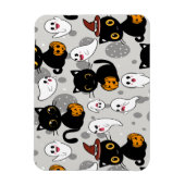 Spooky Ghost Pumpkin Paws Magneet (Verticaal)