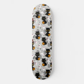 Spooky Ghost Pumpkin Paws Persoonlijk Skateboard (Voorkant)