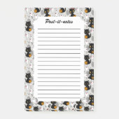 Spooky Ghost Pumpkin Paws Post-it® Notes (Voorkant)